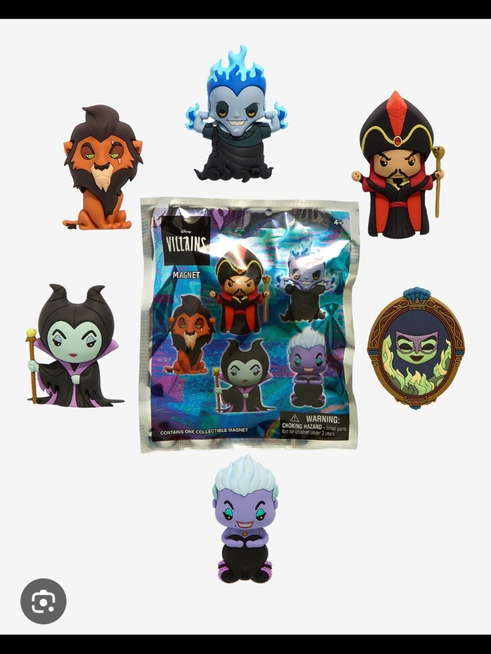 Disney mystery Villains bag charm Collectible Figural Clip 